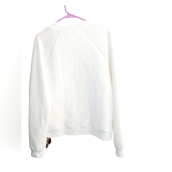 Tart collection white quilted jacket sz. M - Picture 3 of 5